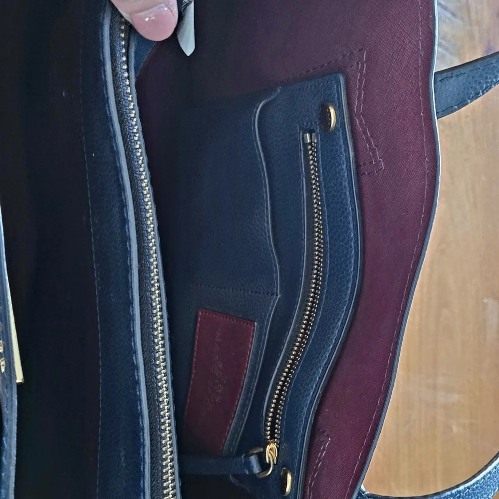 Marc Jacobs Blue Leather Tote - Picture 6 of 7